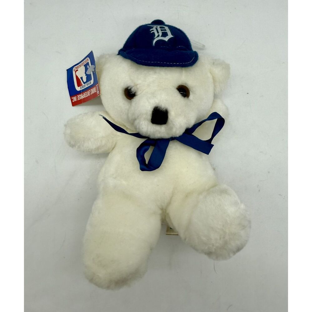 Detroit Tigers White Bear Plushβ 7 Inch MLB Baseball Genuine Merchandise NWT